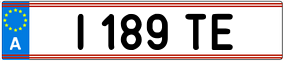 Trailer License Plate